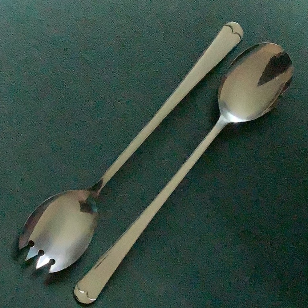 Silverplate Salad Servers, 10 7/8”. Bundle and Save!